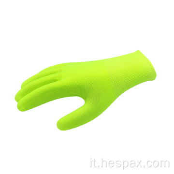 Hespax Giallo a maglia Lightwight Soft Safety Work Goves